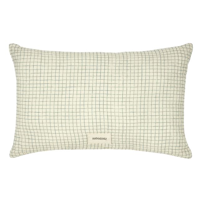 Coussin Wabi-Sabi Blue Grid | Blau