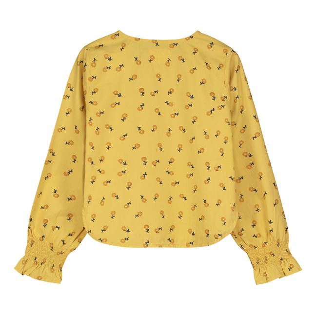 Blouse Coton Bio Fleurs Beth | Jaune