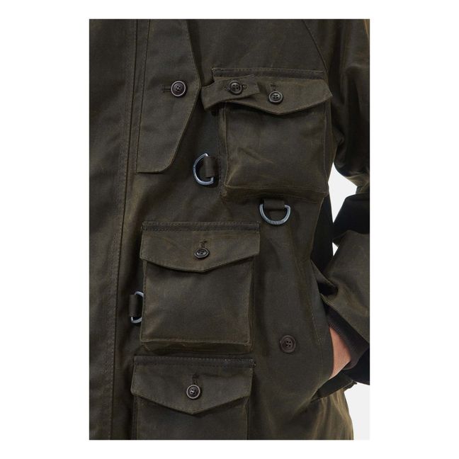 Collaborazione Baracuta x Barbour - Giacca in cera Harvard | Verde oliva