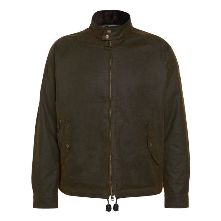 Baracuta x Barbour collaboration - Brown Wax Jacket | Olive green- Product image n°0