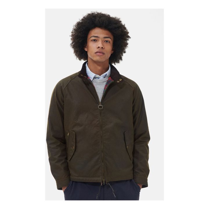 Baracuta x Barbour collaboration - Brown Wax Jacket | Olive green- Product image n°5