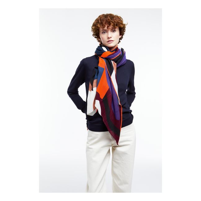 Foulard Envolée Laine | Orange