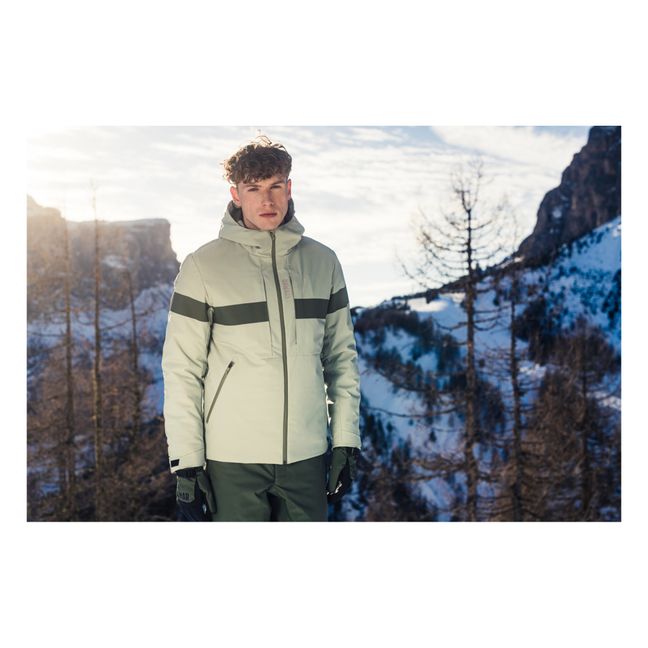 Parka Courte de Ski Matelassée | Verde Pálido