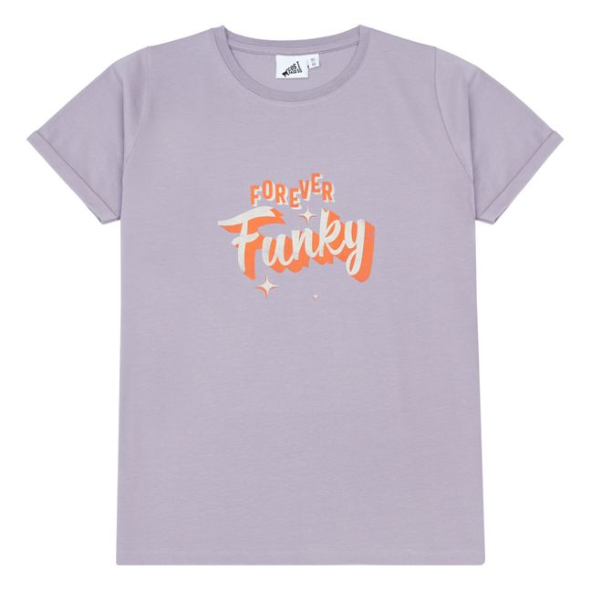Camiseta de algodón orgánico Forever Funky | Lavanda