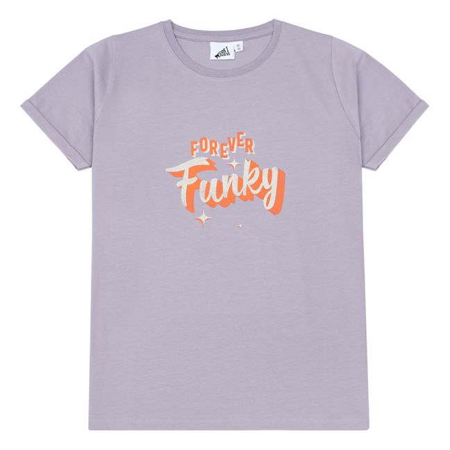 T-shirt Coton Bio Forever Funky | Lavande