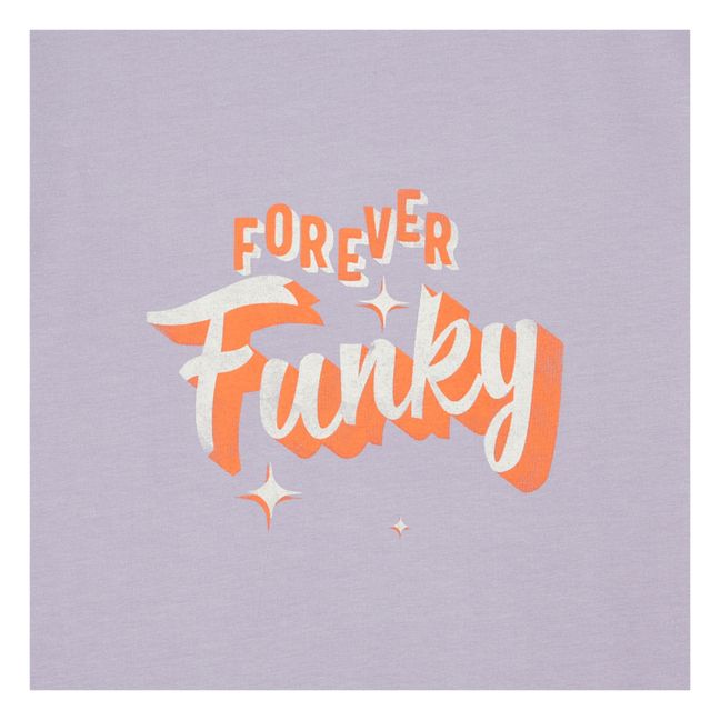 Maglietta in cotone organico Forever Funky | Lavanda