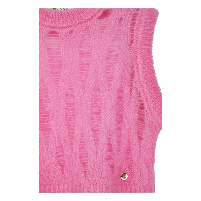 Pull Sans Manches Mariza Kid Mohair | Rose
