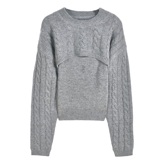 Pull Mapila Laine et Cachemire | Gris