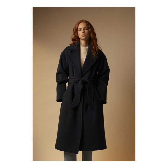 Mantel Dalia Wolle | Navy