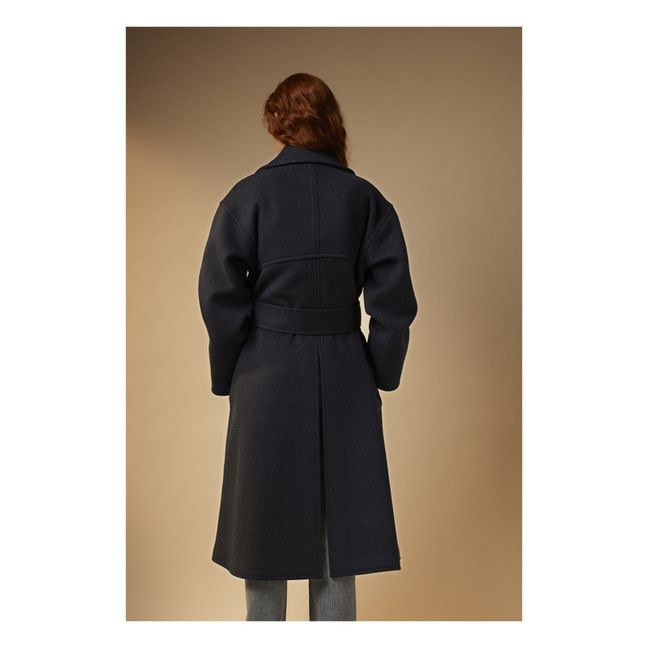 Mantel Dalia Wolle | Navy