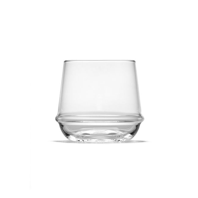 Gobelet Swirl V2 en verre transparent et noir 39cl