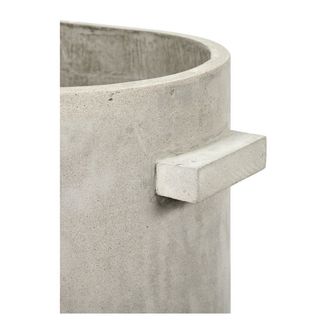 Jardinière Oval en béton  | Gris