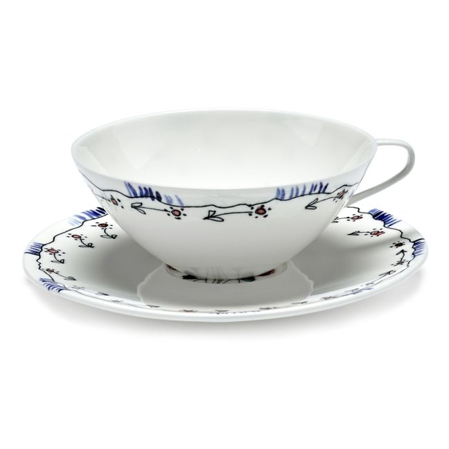 Tasse et sous-tasse à Thé Anemone, Serax for Marni - Set de 2 | Milk