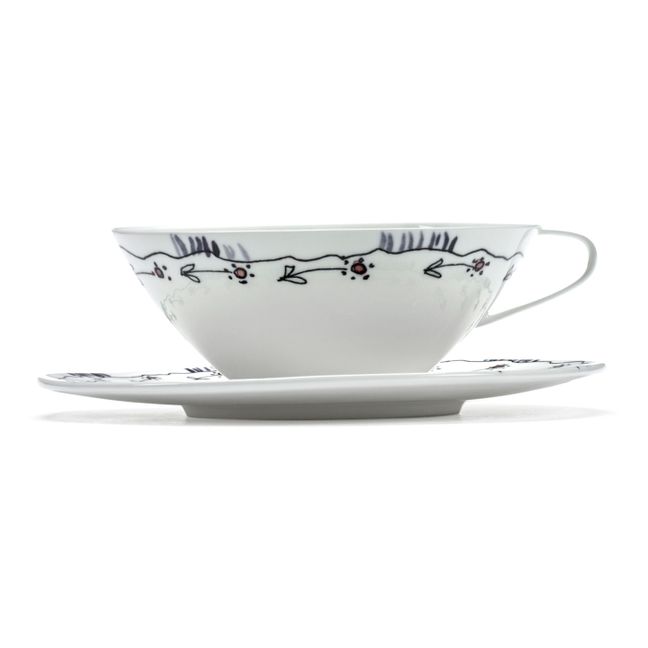 Tasse et sous-tasse à Thé Anemone, Serax for Marni - Set de 2 | Milk
