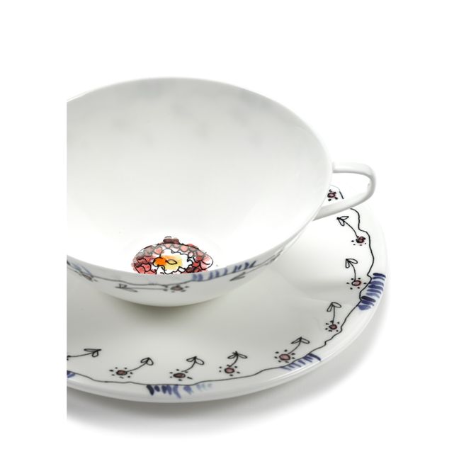 Tasse et sous-tasse à Thé Anemone, Serax for Marni - Set de 2 | Milk