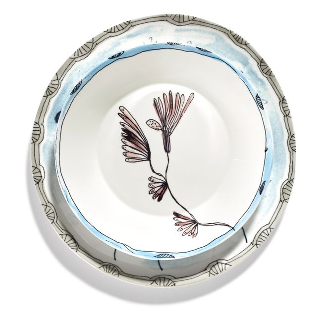 Assiettes creuse Camelia, Serax for Marni - Set de 2 | Berenjena