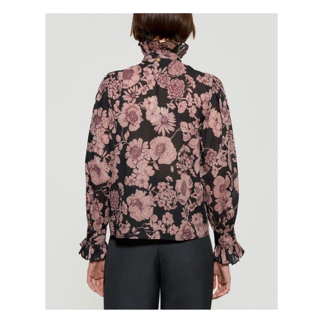 Blouse Leonie Voile de Coton | Noir