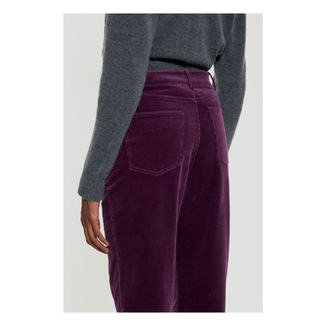 Pantalon Tilda Velours Côtelé | Violet