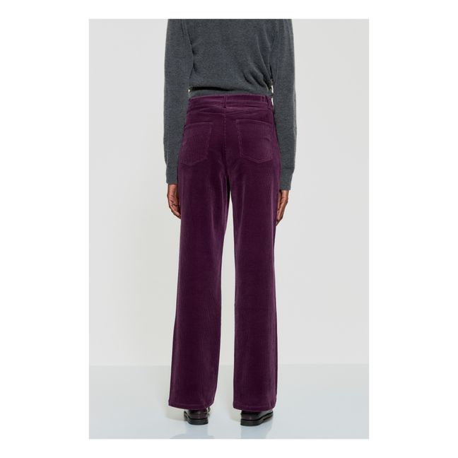 Pantalon Tilda Velours Côtelé | Violet