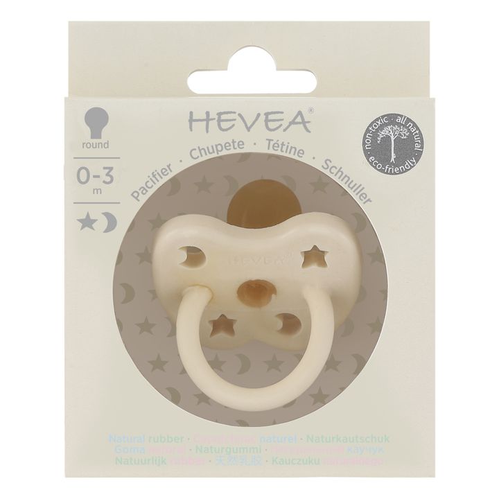 Hevea - Tétine ronde en caoutchouc naturel - Lait