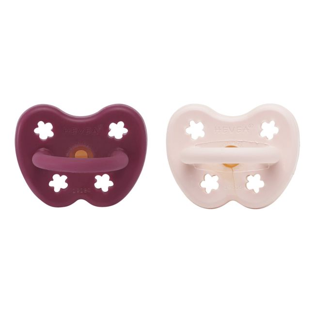 Natural Rubber Physiological Pacifiers - Set of 2 | Powder pink