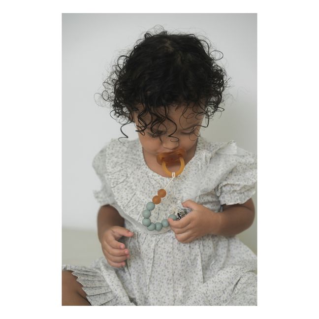 Natural Rubber and Rubberwood Dummy Clip | Almond green