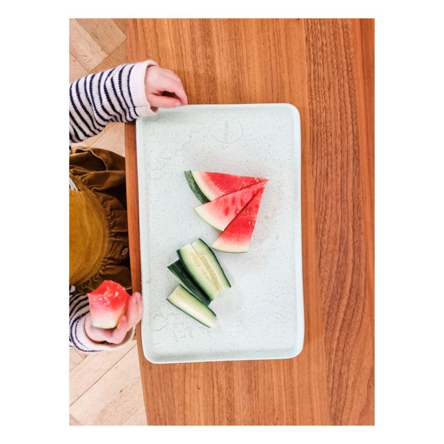 Set de table en caoutchouc naturel | Vert Menthe