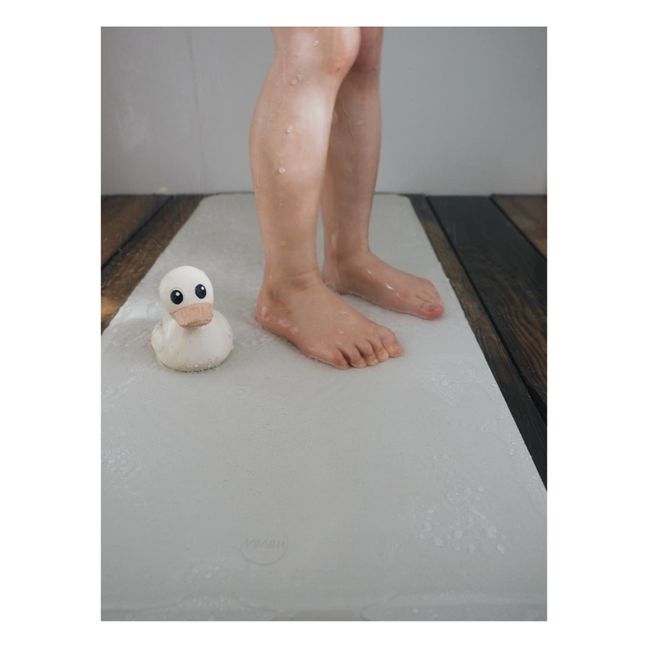 Tappeto per il bagno antiscivolo in caucciù naturale | Grigio chiaro