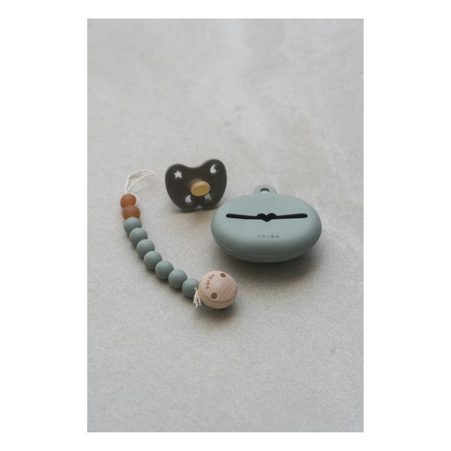 Funda de chupete de caucho natural | Verde Almendra