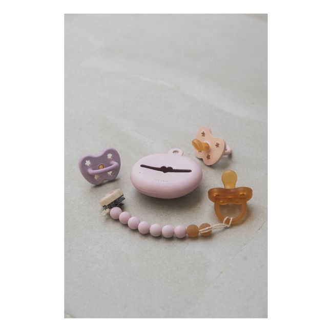 Etui à tétine en caoutchouc naturel | Rose poudré