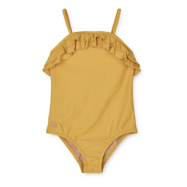 Costume intero in materiale riciclato Josette | Giallo senape
