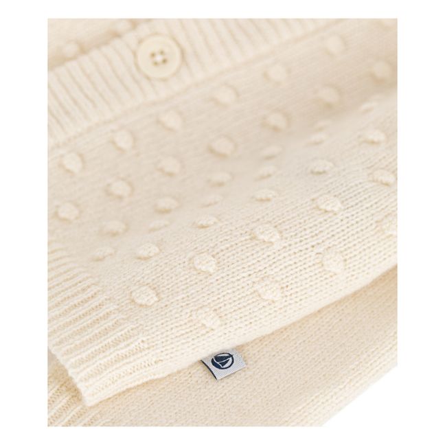Wool Knit Cardigan | Ecru