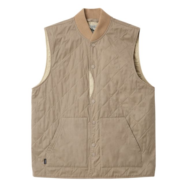 Puffer Vest | Light brown