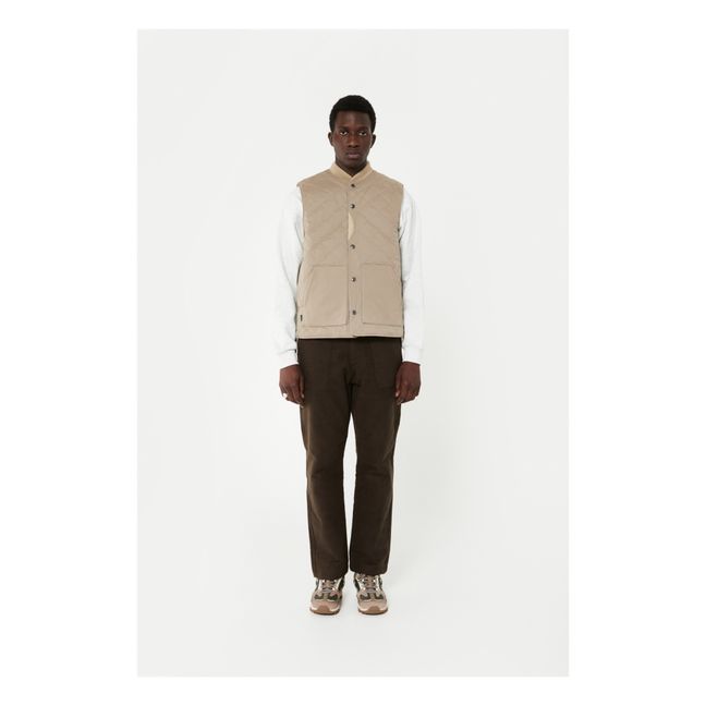Puffer Vest | Light brown