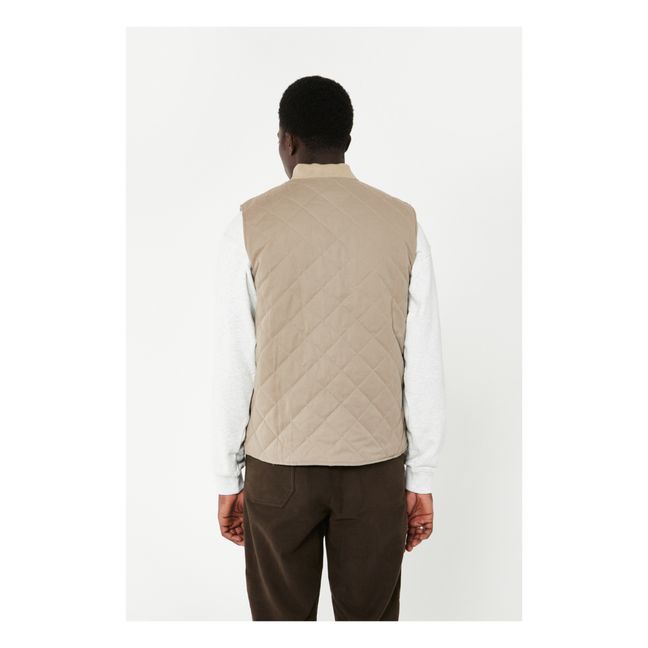 Puffer Vest | Light brown