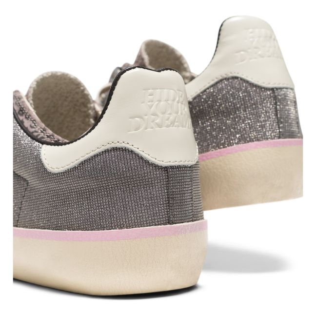 Sneakers Glitter | Grau
