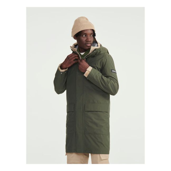 Parka larga impermeable MTD | Verde Kaki