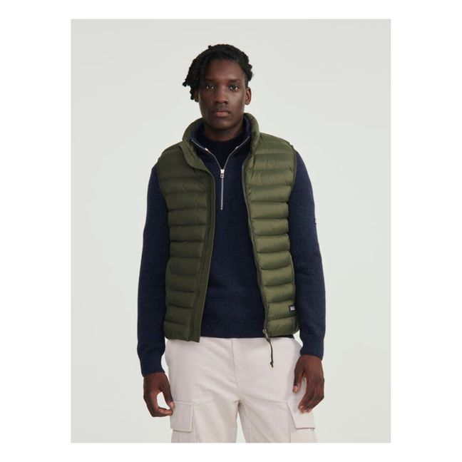 Chaqueta impermeable sin mangas | Verde Kaki