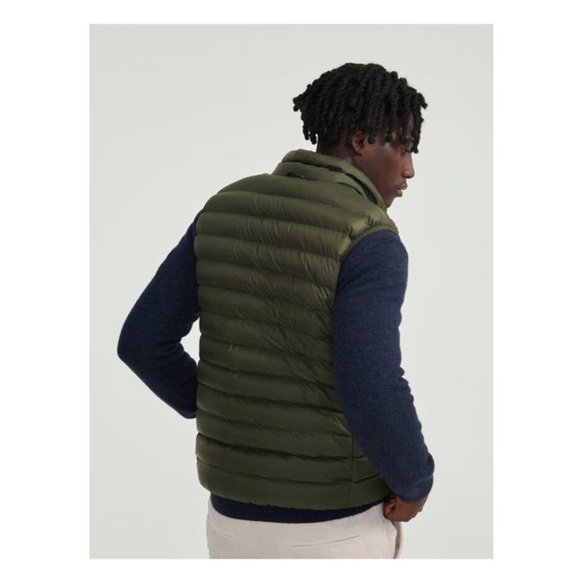 Chaqueta impermeable sin mangas | Verde Kaki