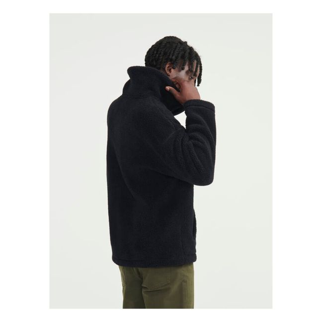 Chaqueta Sherpa Pocket | Negro