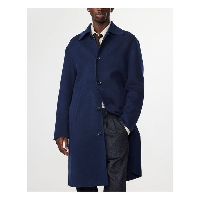 Franco 8015 Wool Coat | Navy blue
