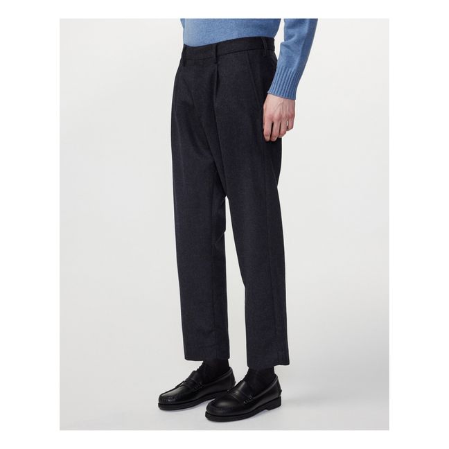 Bill Trousers 1630 Recycled Wool | Navy blue