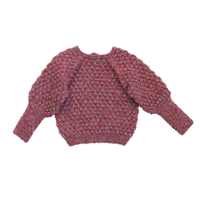 Pull Mérinos Fait Main Elissa | Rose