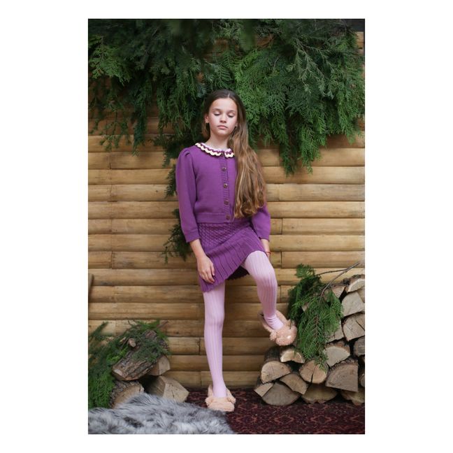 Jupe Mérinos Vivia | Violet