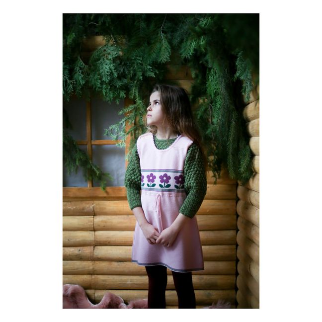 Robe Mérinos Amalia | Rose