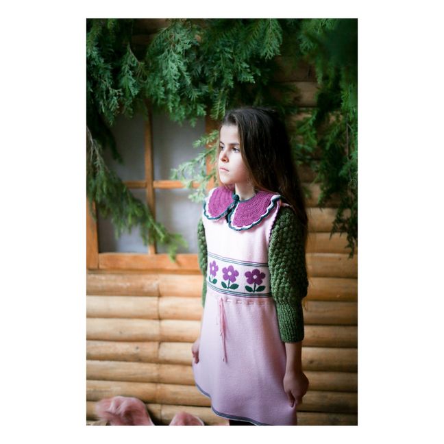 Robe Mérinos Amalia | Rose