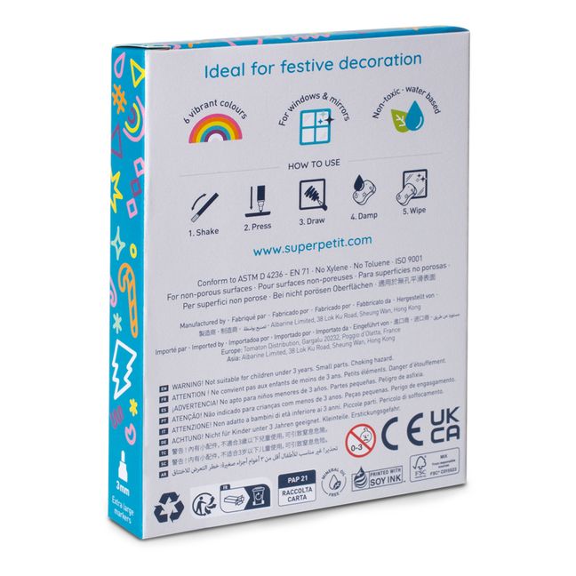Feutres effaçables pour vitres