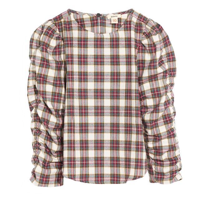 Blouse Aladin Carreaux | Ecru
