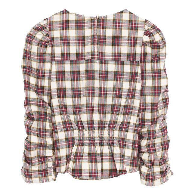 Blouse Aladin Carreaux | Ecru