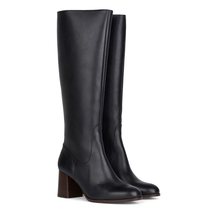 Botas de piel Gemma | Negro- Imagen del producto n°1